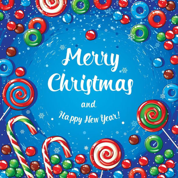 圣诞卡片海报横幅糖果和图片下载
