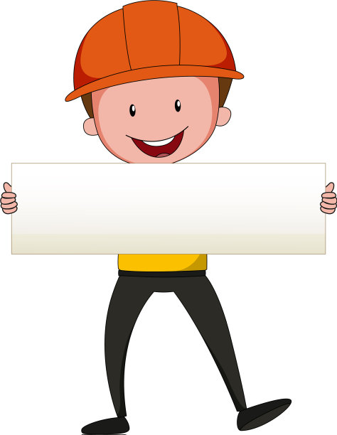 工程师手持空白纸图片下载