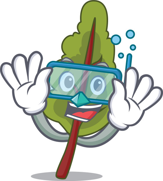 潜水查德人物卡通风格图片下载