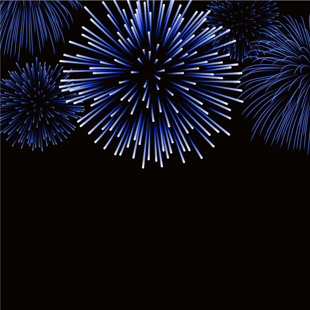 烟花火花背景卡图片下载