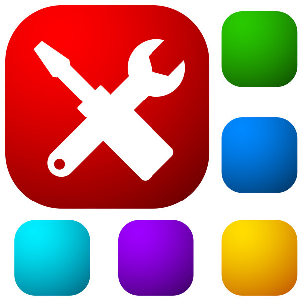 十字螺丝刀扳手图标维修保养图片下载