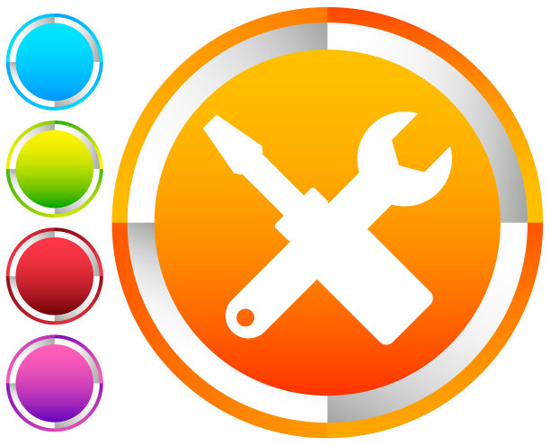 十字螺丝刀扳手图标维修保养图片下载