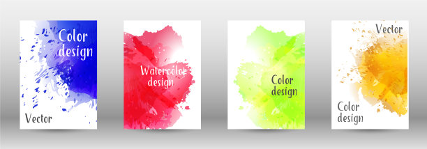 设计封面与水彩喷绘的图片图片下载