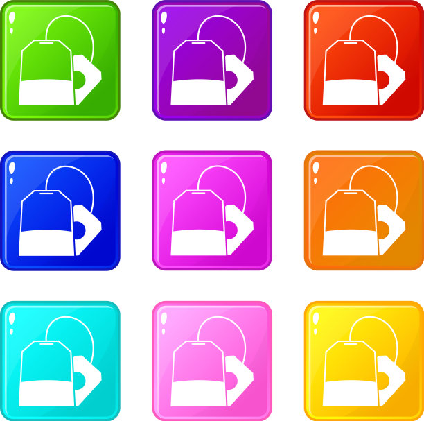 茶包图标9套图片下载