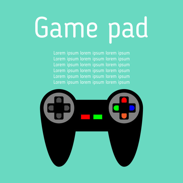 游戏操纵杆在平面设计游戏手柄图标图片下载