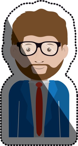 孤僻的男人戴着眼镜图片下载