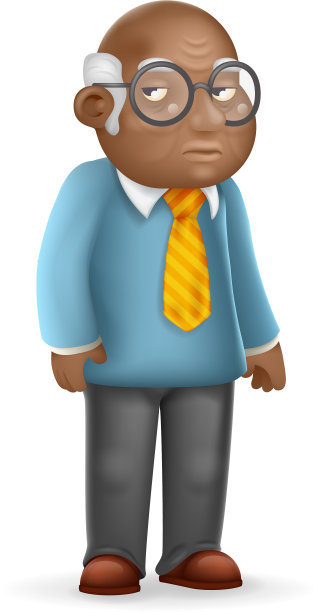 非裔美国人，欧洲人，成年老人图片下载