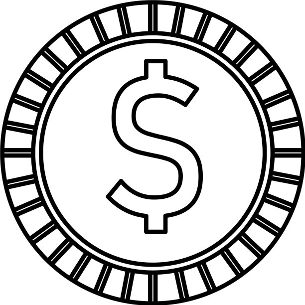 钱币孤立图标图片下载