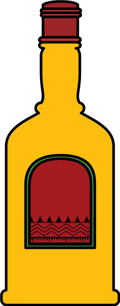 独立龙舌兰酒瓶图标图片下载