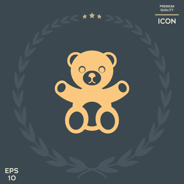 泰迪熊图标图片下载