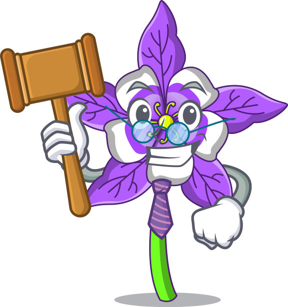 评委哥伦拜花卡通吉祥物图片下载