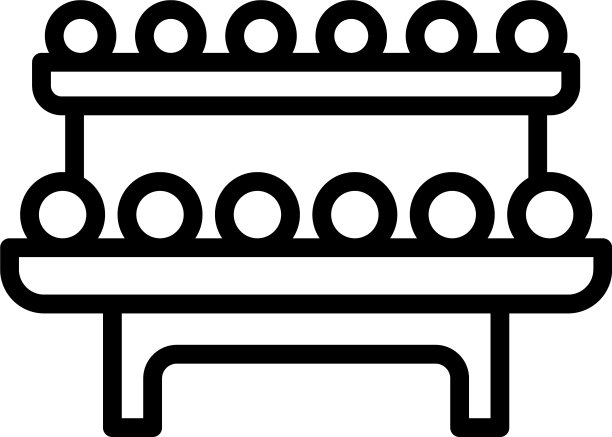 站的哑铃图标轮廓风格图片下载
