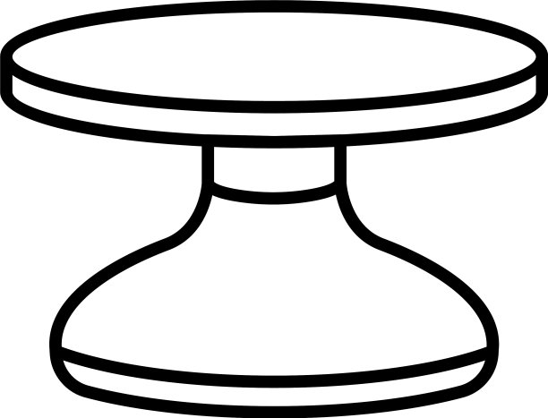 陶工车轮图标轮廓风格图片下载