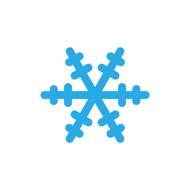 圣诞雪花孤立图片下载