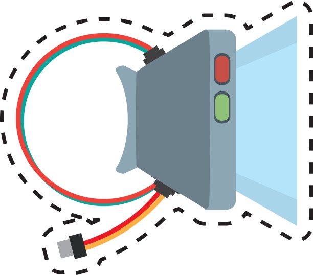 头盔虚拟现实全息图设计切线图片下载