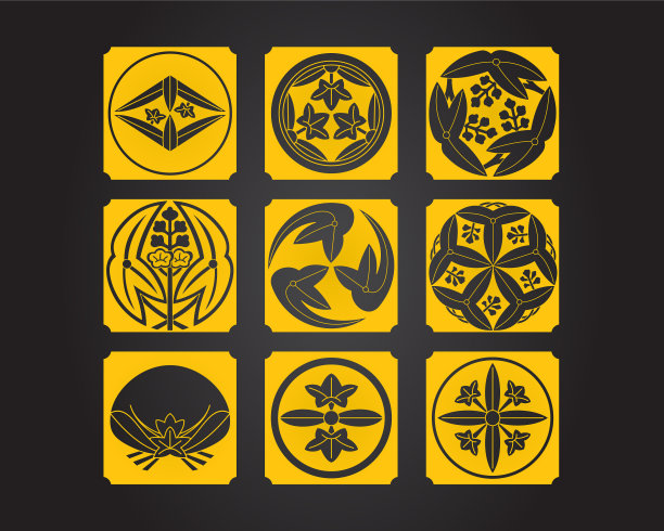 日本文化象征性饰品集图片下载