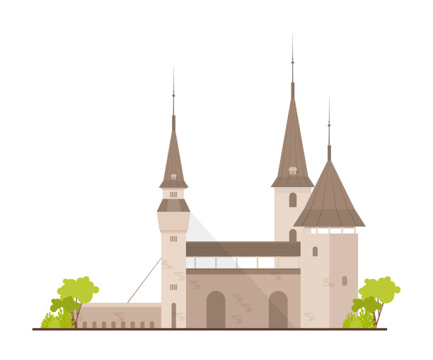 古欧洲的城堡、要塞或要塞图片下载