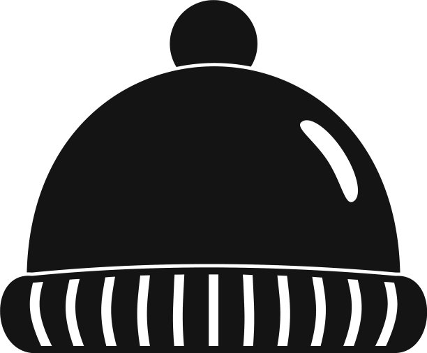 冬季帽子图标简单的风格图片下载