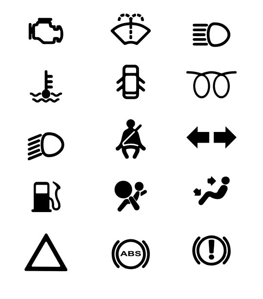 车辆dash警告图标图片下载