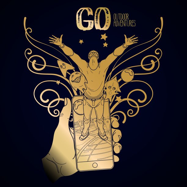 图形的户外游戏概念艺术图片下载