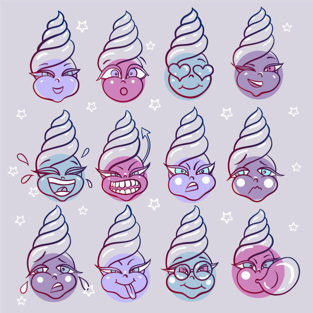 微笑冰淇淋女孩套装图片下载