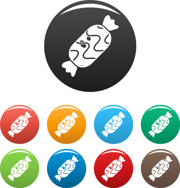 巧克力甜图标设置颜色图片下载