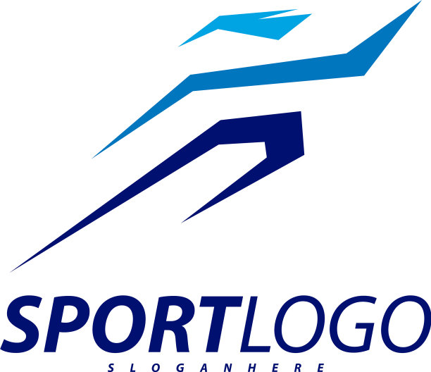 运动标志设计健身人图标标志图片下载