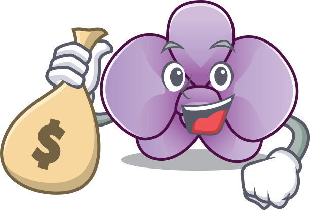 与钱袋兰花花人物卡通图片下载