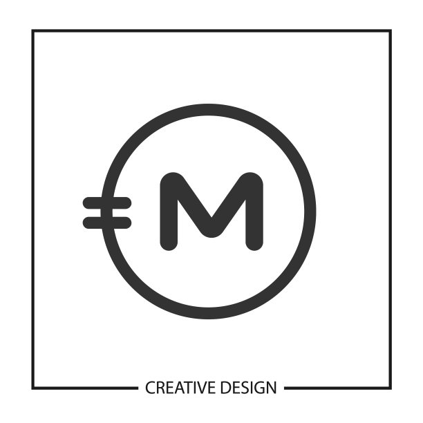M首字母标志模板设计图片下载