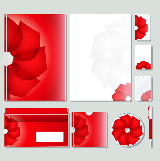 企业标识模板与颜色元素图片下载