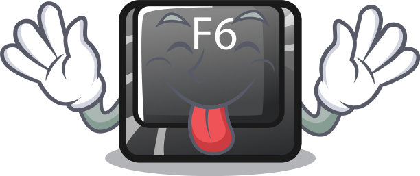 舌头伸出f6按钮安装在字符上图片下载