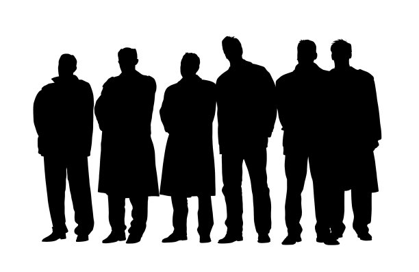 一群商务人士在开会图片下载