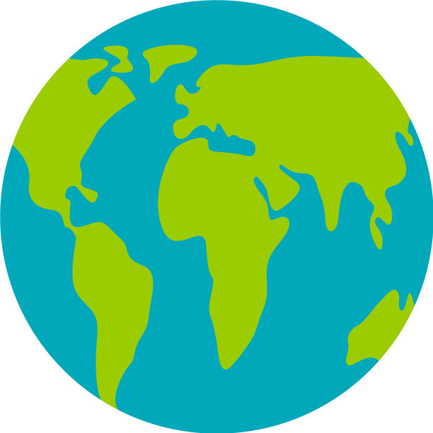 孤立的地球图标形象地球日图片下载