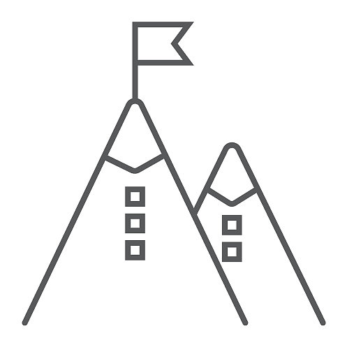 企业使命细线图标发展图片下载