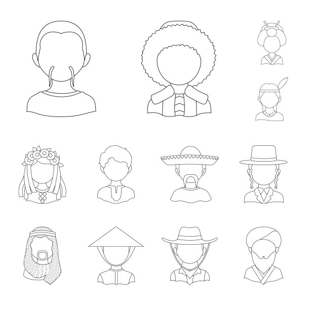 模仿者和驻地标识集的孤立对象图片下载