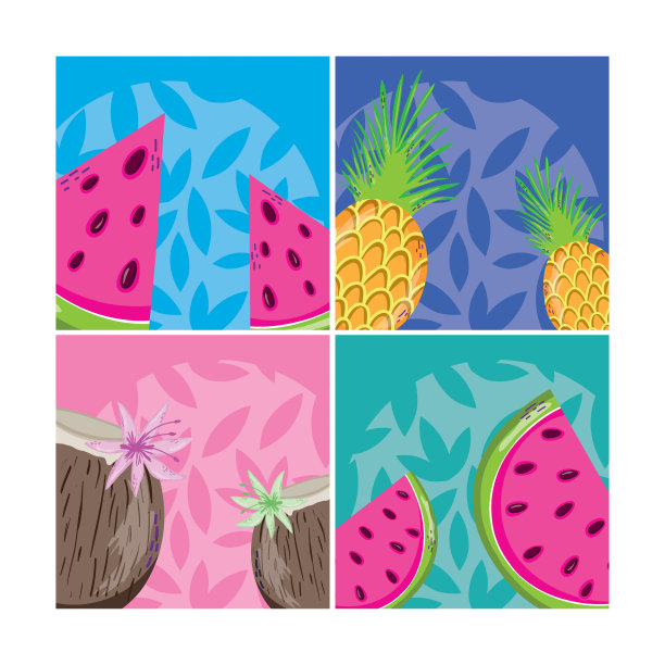 水果卡通套装图片下载