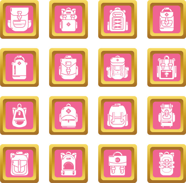 背包图标设置为粉色方形图片下载