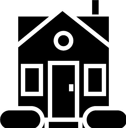 房屋简易中心门图标图片下载