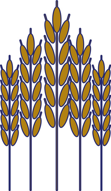 小麦天然食品符号图片下载