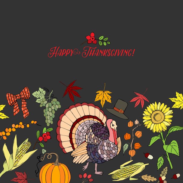 感恩节装饰图片下载