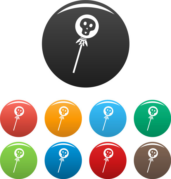 万圣节棒棒糖图标风格简单图片下载