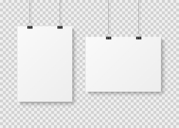 白色空白海报模板展示墙图片下载