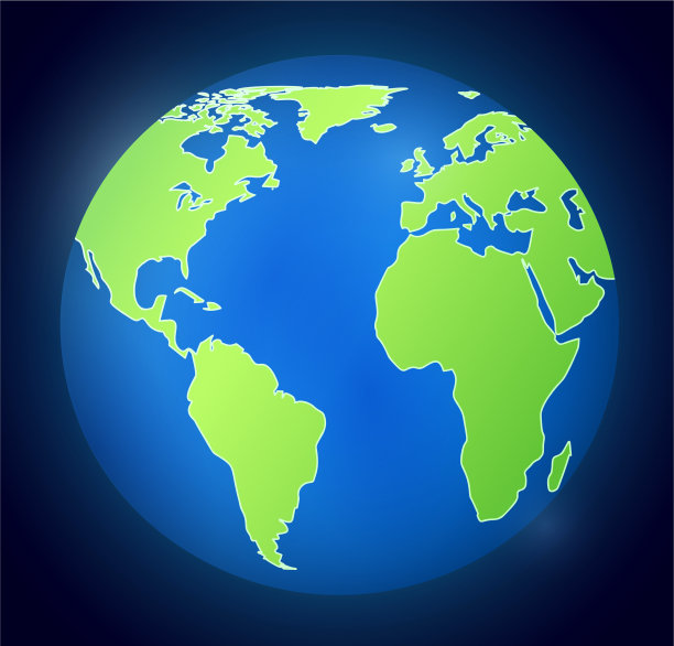 我把地球放在黑暗的背景上图片下载