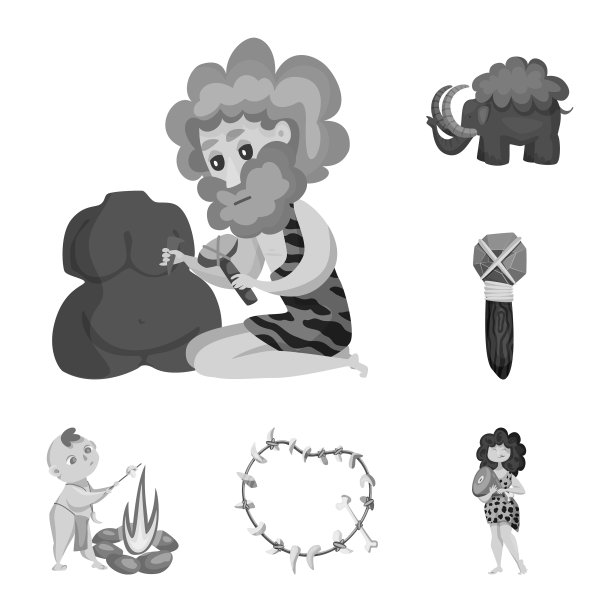 设计生存与历史符号集图片下载