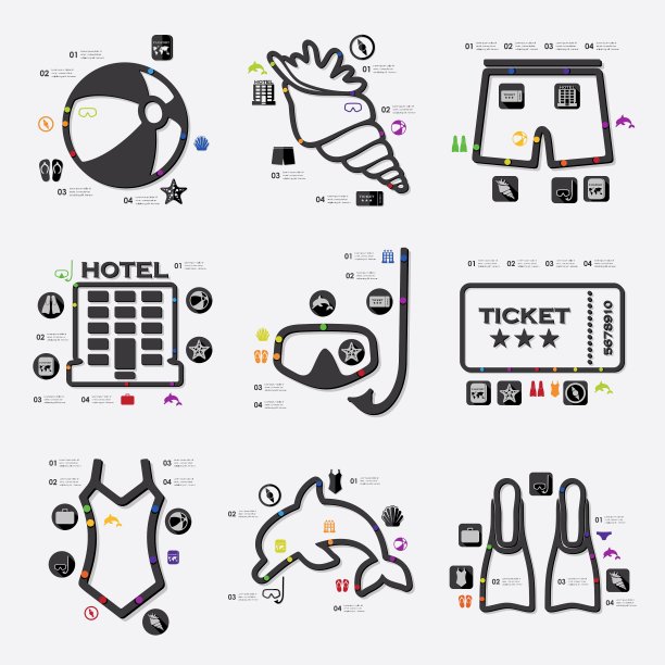 旅游信息图图片下载