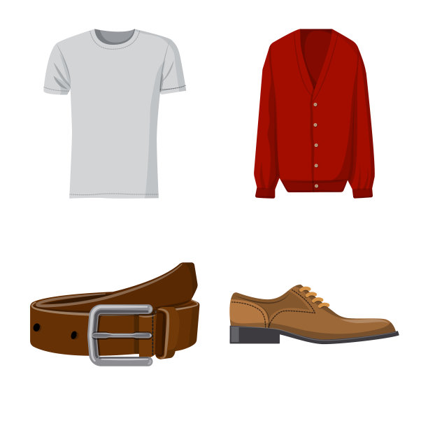 男人和服装图标集图片下载