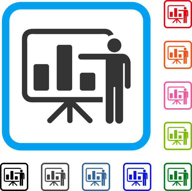 柱状图表示框架图标图片下载