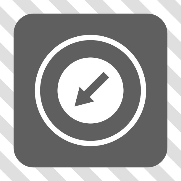 左下圆角箭头圆角方形按钮图片下载