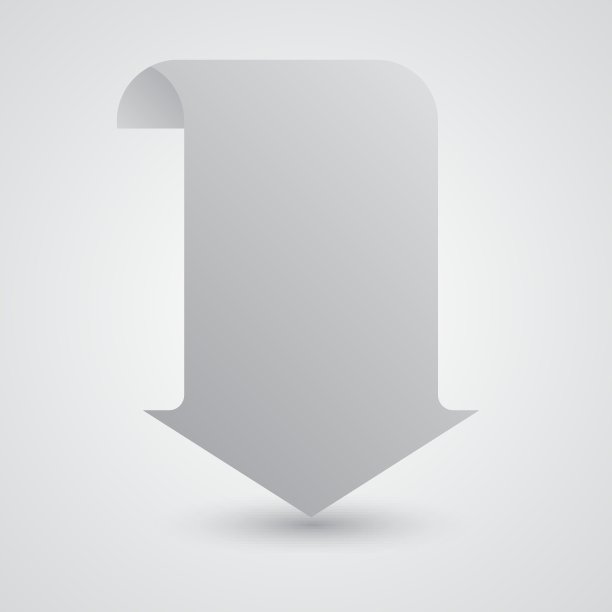 纸横幅模型箭头指针图片下载