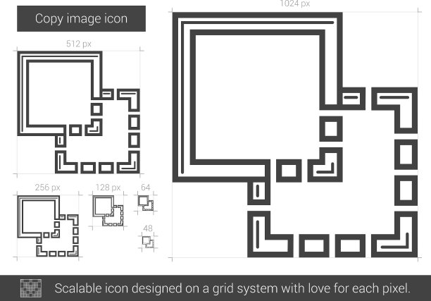 复制图像行图标图片下载